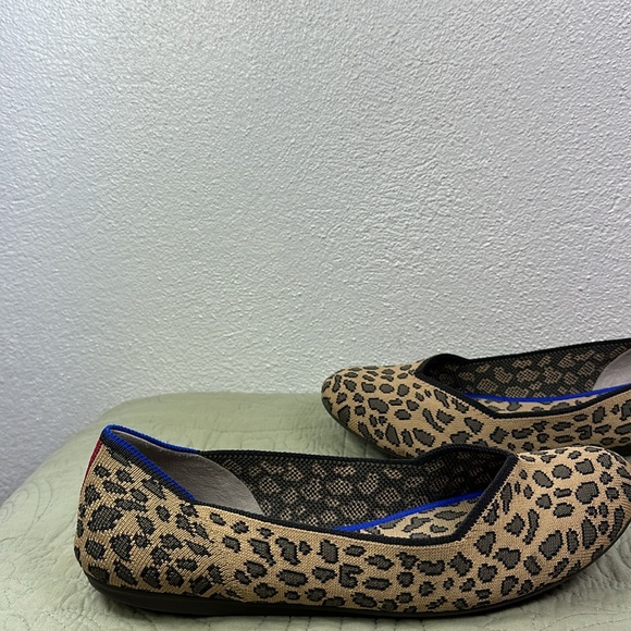 Rothy's The Flat Spotted Leopard Womens 10 Shoes Tan Brown - Picture 6 of 8